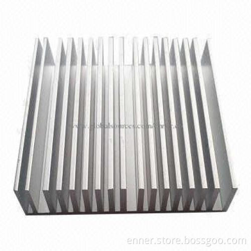 50*50*12mm Nature Anodized Extruded Aluminum Heat-sink, OEM/ODM Services Welcomed